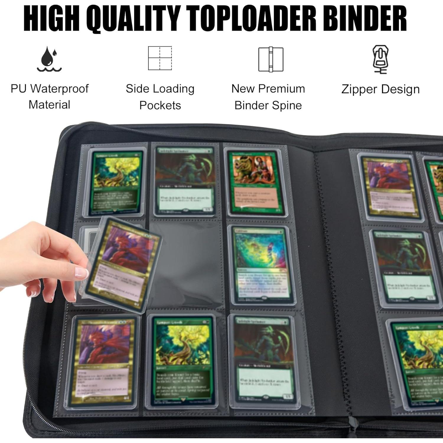 Carpeta de Tarjetas de Carga Superior WTVIDAS 16 Páginas 288 Bolsillos