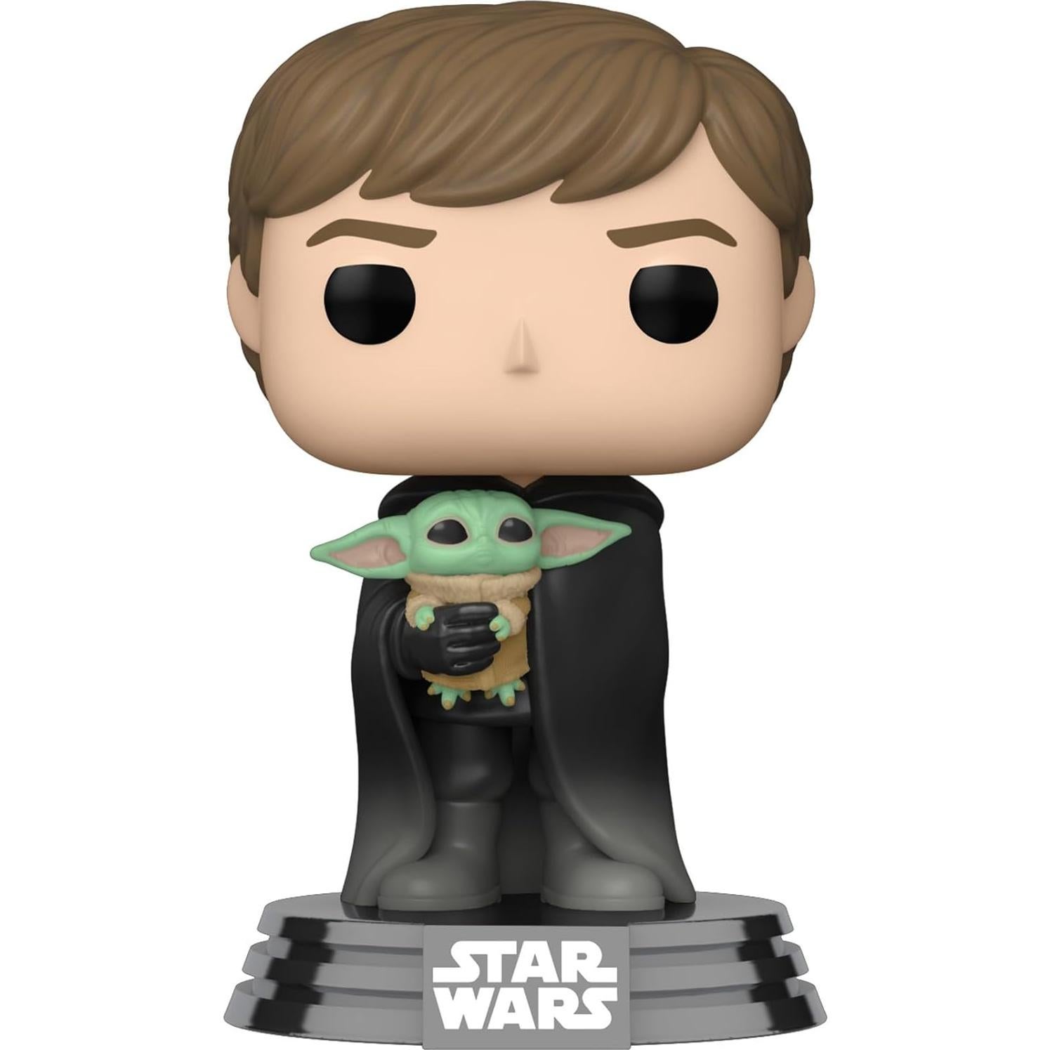 Funko Pop! Luke con Grogu y Camiseta Star Wars - Mediano