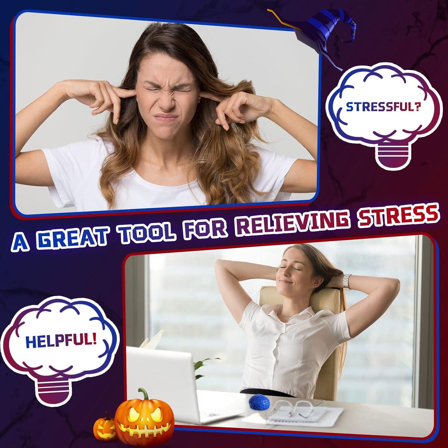 Pelotas de Estrés Cerebrales Leitee 12 Pcs Alivio Ansiedad