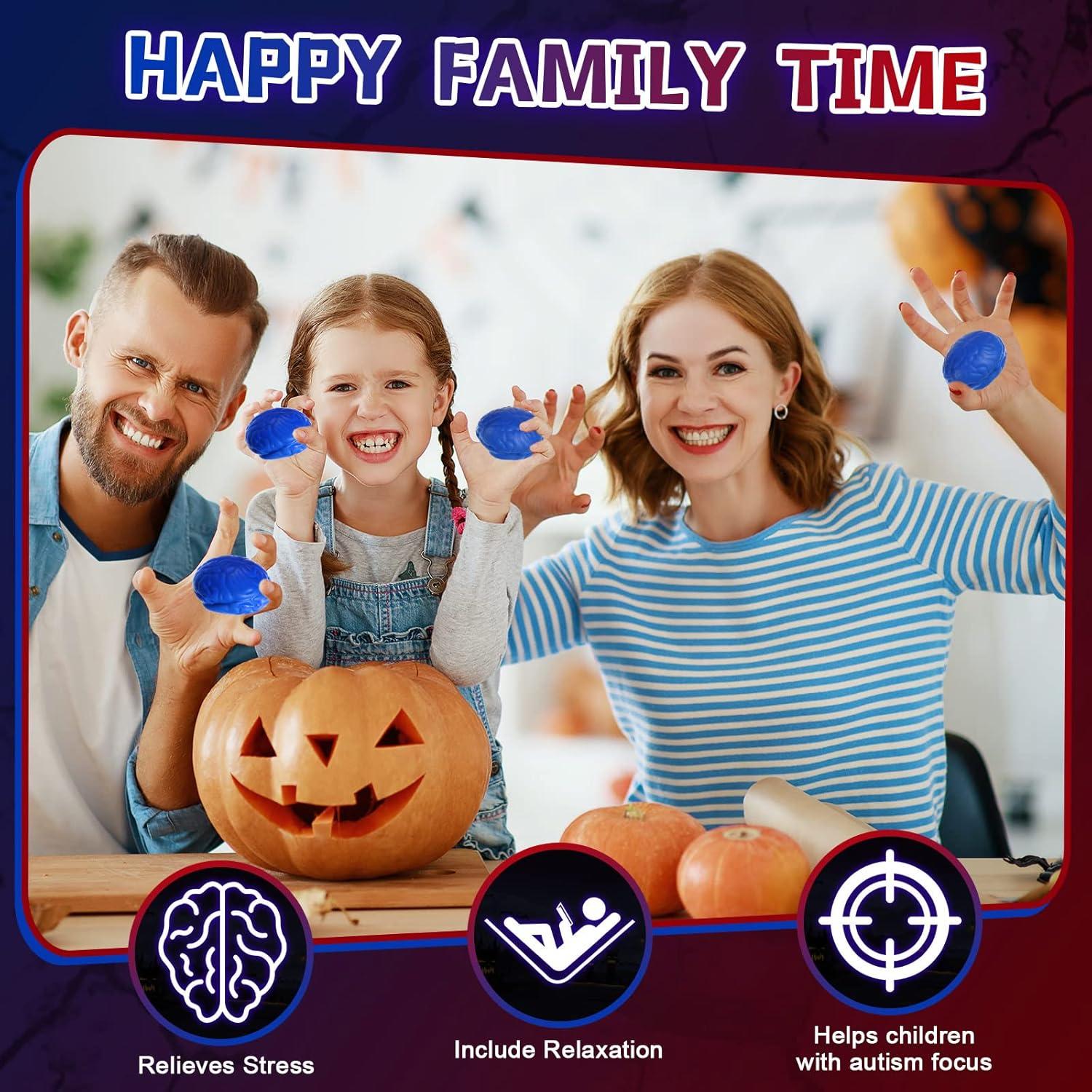 Pelotas de Estrés Cerebrales Leitee 12 Pcs Alivio Ansiedad