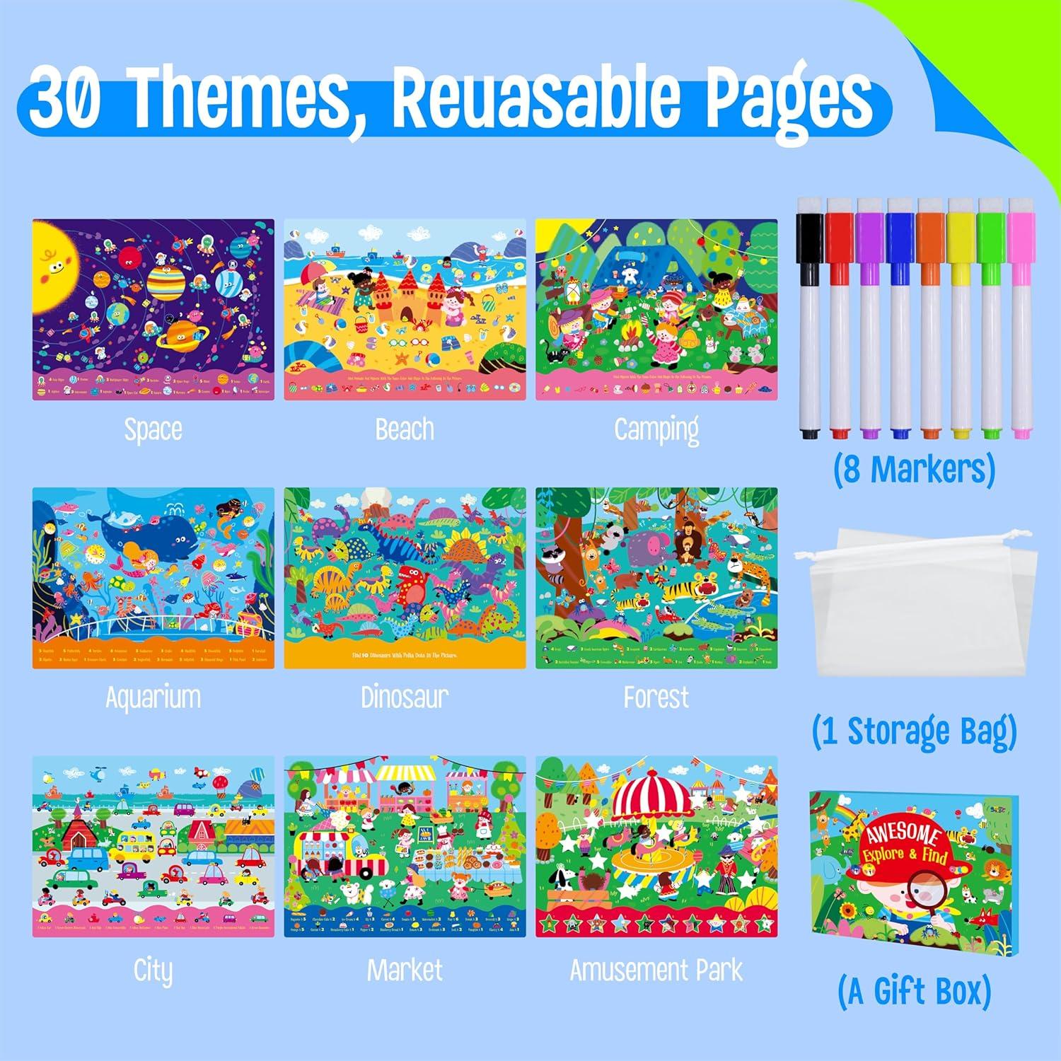 Bloc de Juegos Reutilizable SpriteGru 30 Actividades Borrables