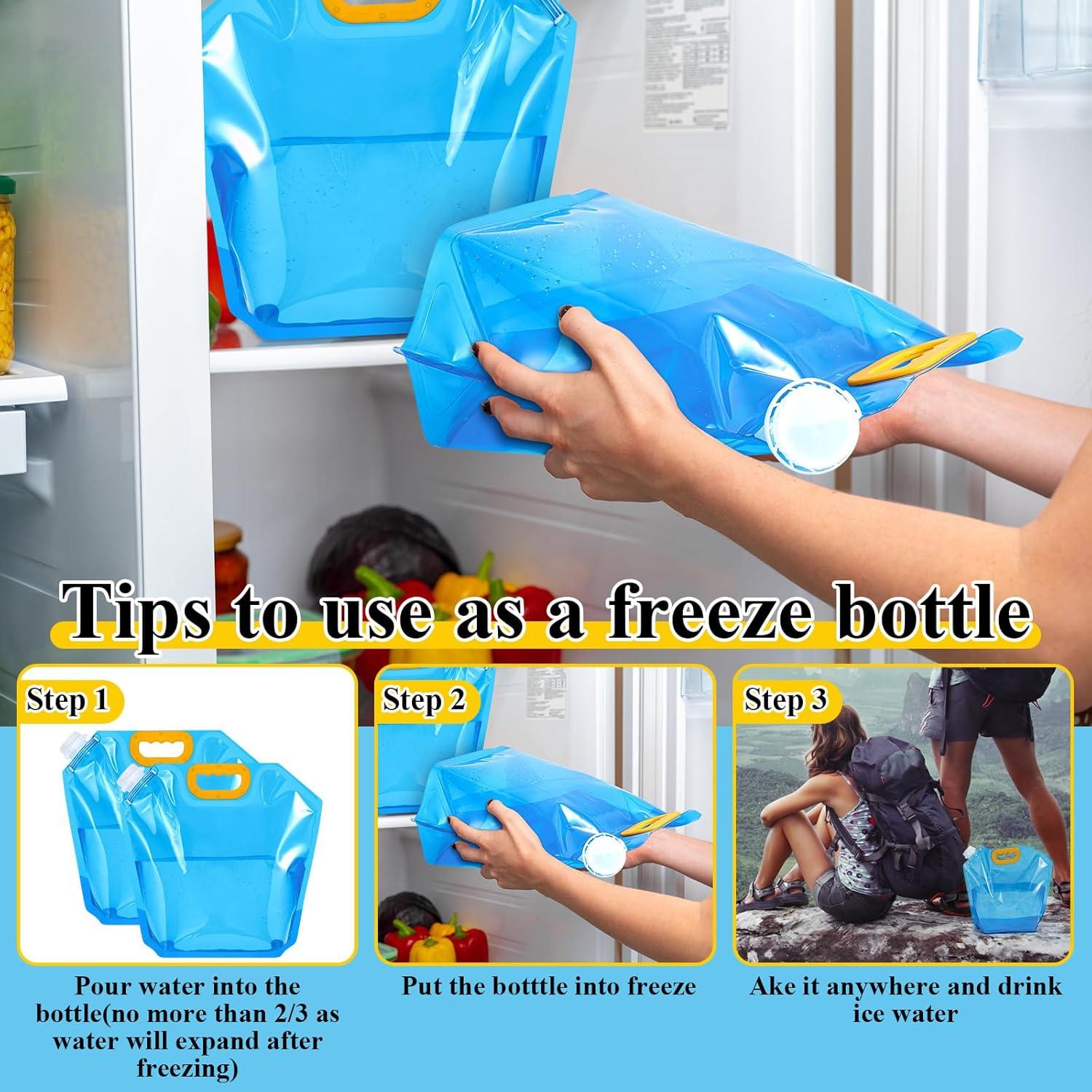 Bolsa de Almacenamiento de Agua Colapsable Tessco 8 Pcs 4.9L