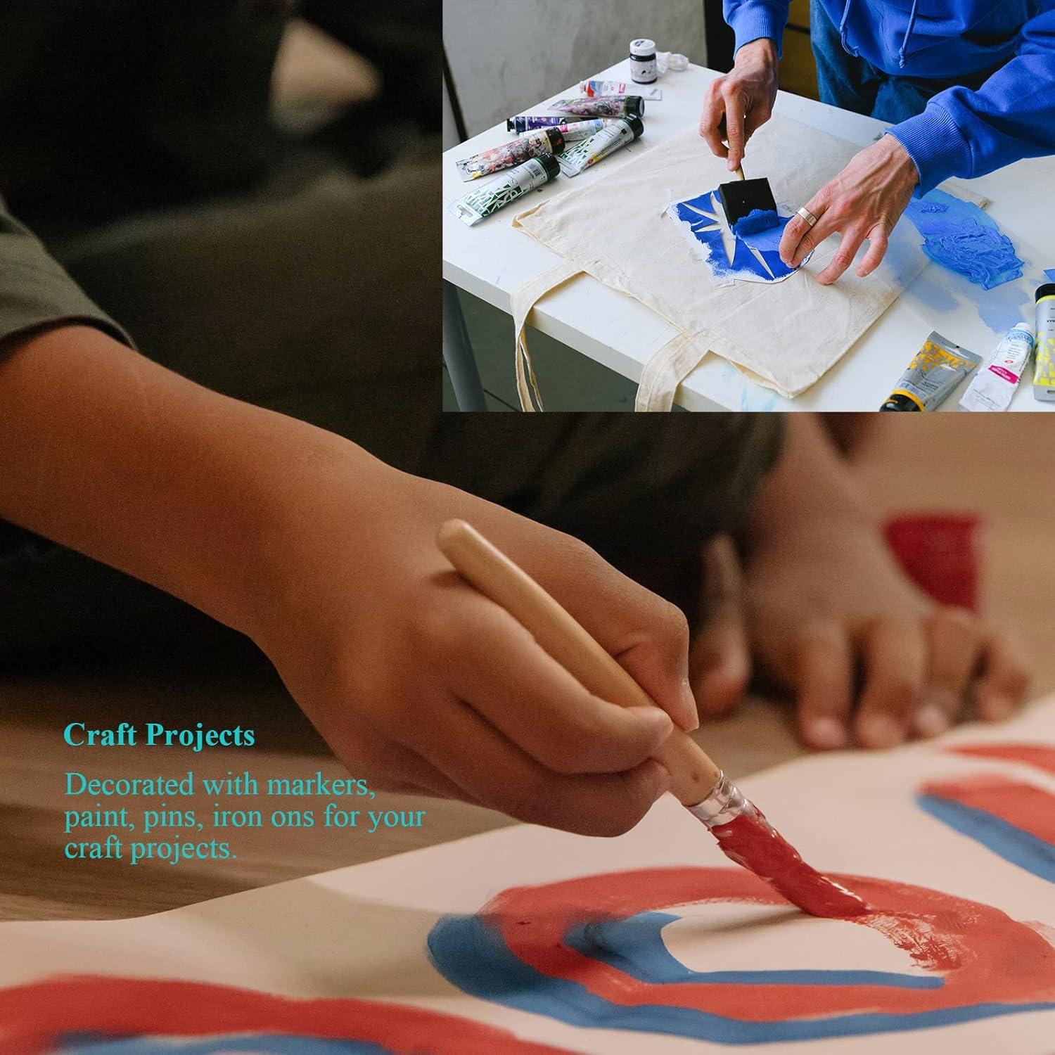 Mochila de Cuerda de Lienzo de Algodón Pack de 2 - Negro