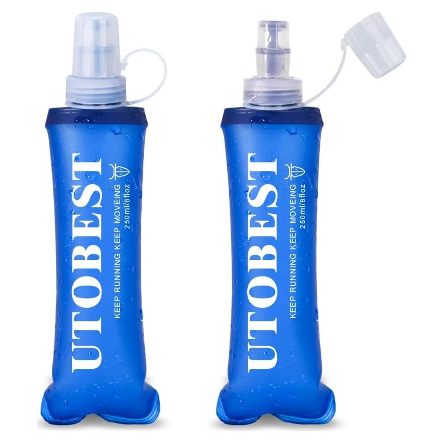Botellas Suaves UTOBEST 250 ml Plegables para Correr - 2 Piezas