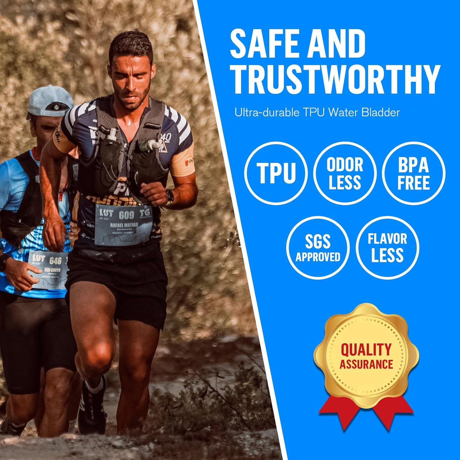 Botellas Suaves UTOBEST 250 ml Plegables para Correr - 2 Piezas