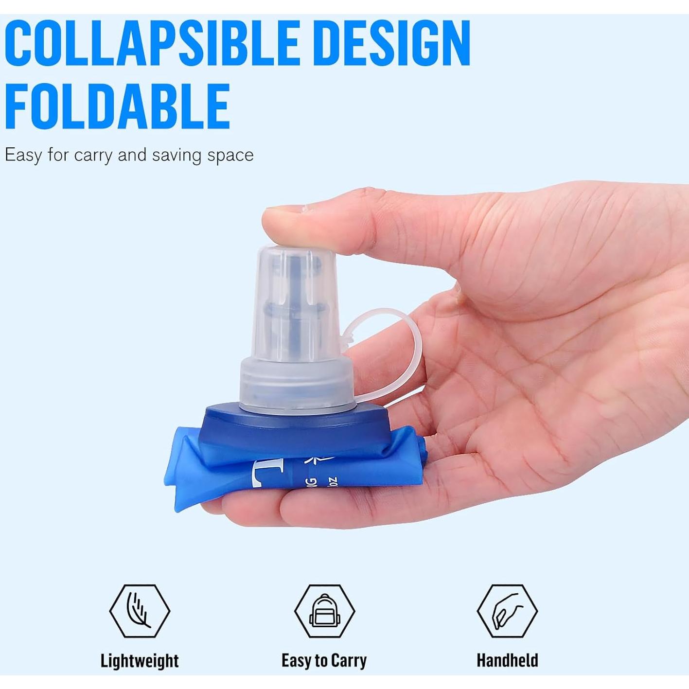 Botellas Suaves UTOBEST 250 ml Plegables para Correr - 2 Piezas