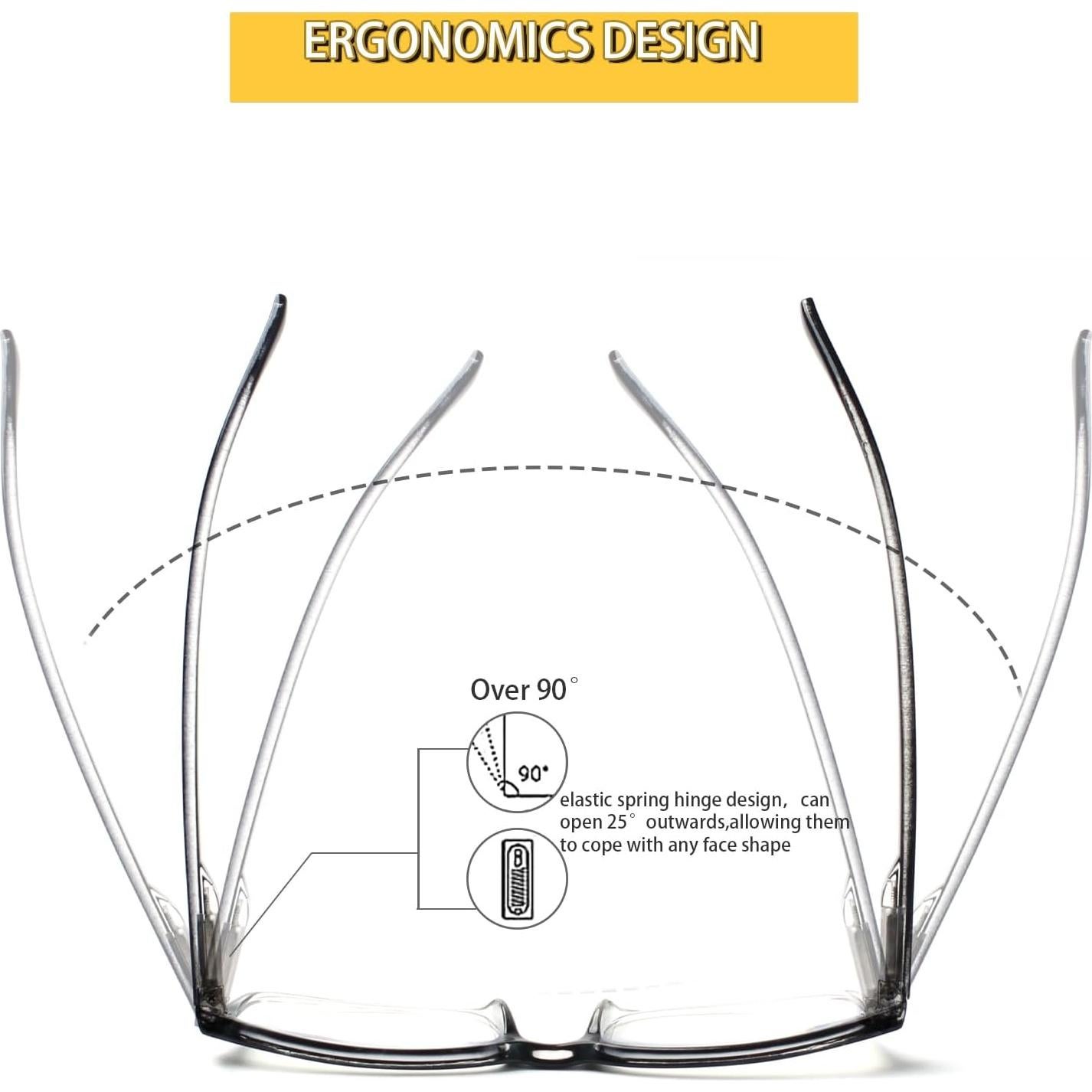 Gafas de Lectura Kerecsen 4 Pzas Unisex 1.5 Dioptrías
