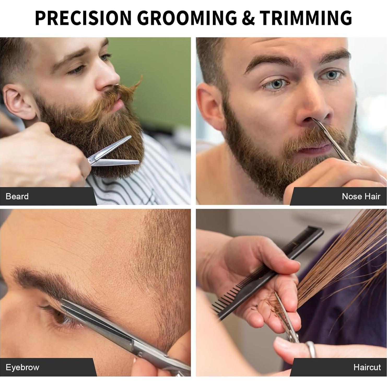 Tijeras Pequeñas AsonTao para Cejas y Vello Nasal - Acero Inoxidable