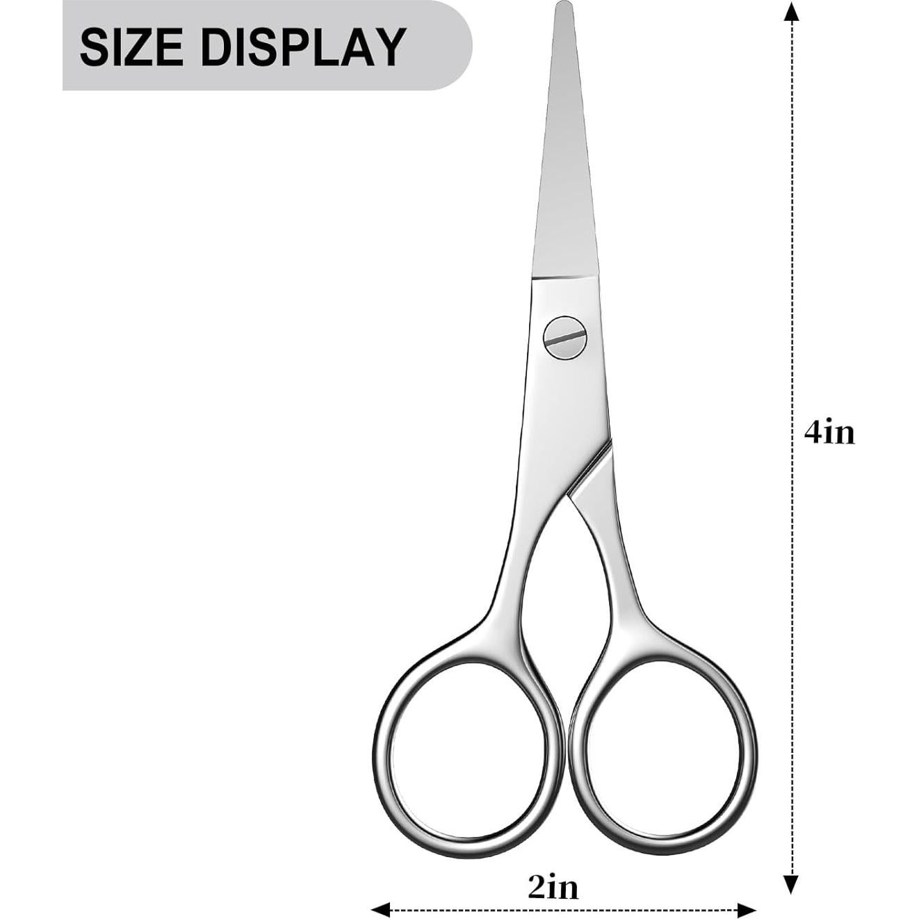 Tijeras Pequeñas AsonTao para Cejas y Vello Nasal - Acero Inoxidable