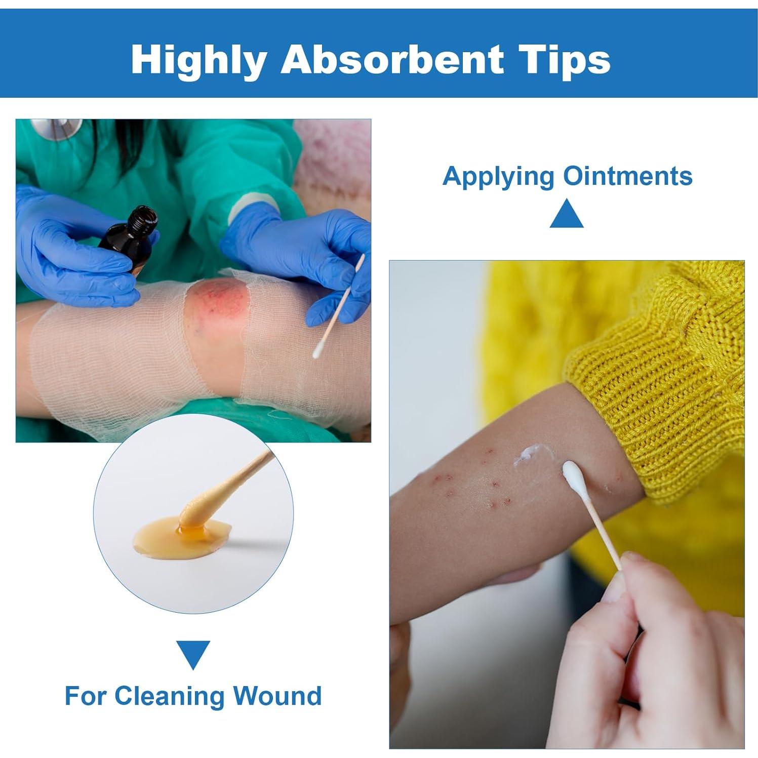 Bastones de Algodón Estériles JMU 3" (7.62 cm) - Pack 200