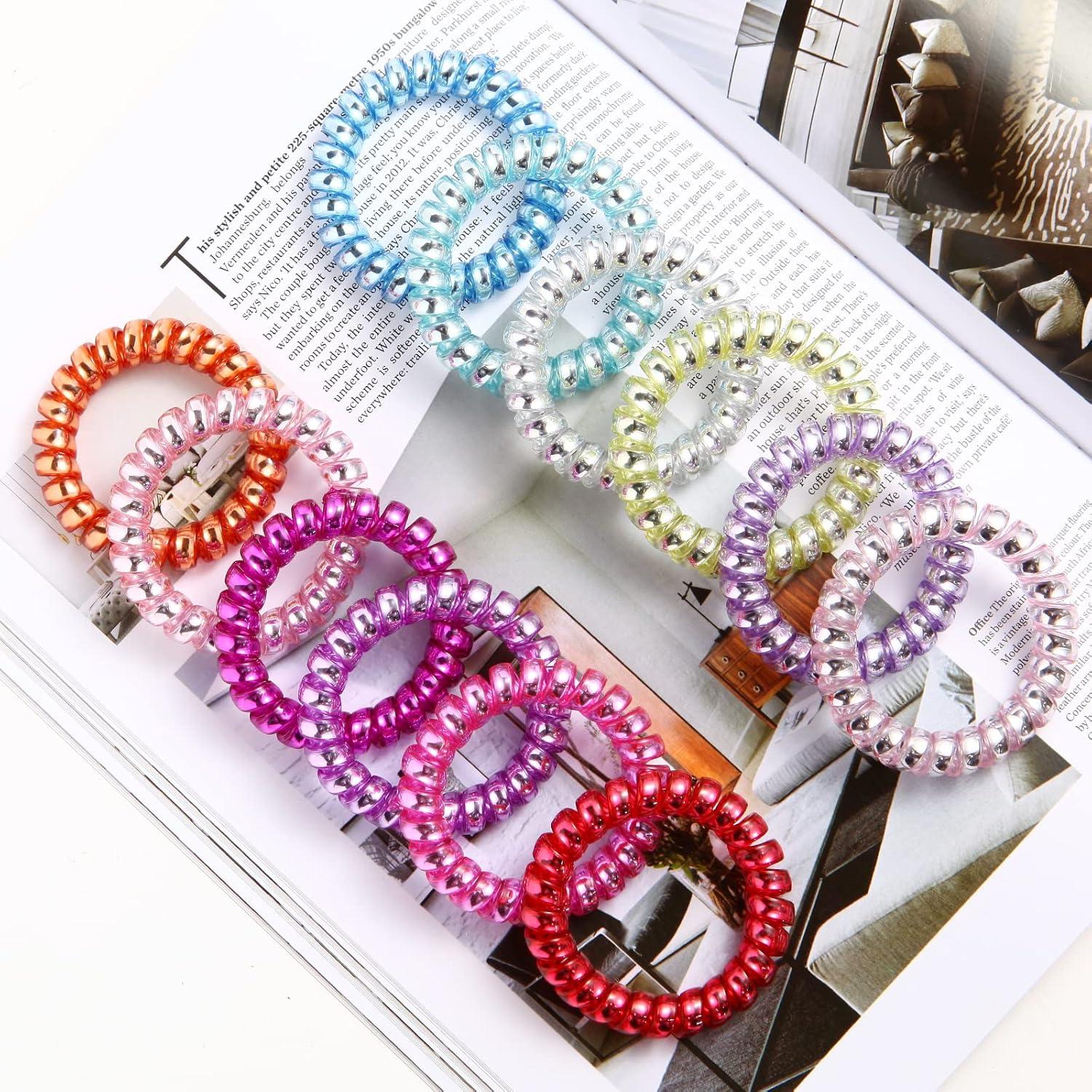 Cintas de Pelo Elásticas Traceless Emrlyr 12PCS Multicolor