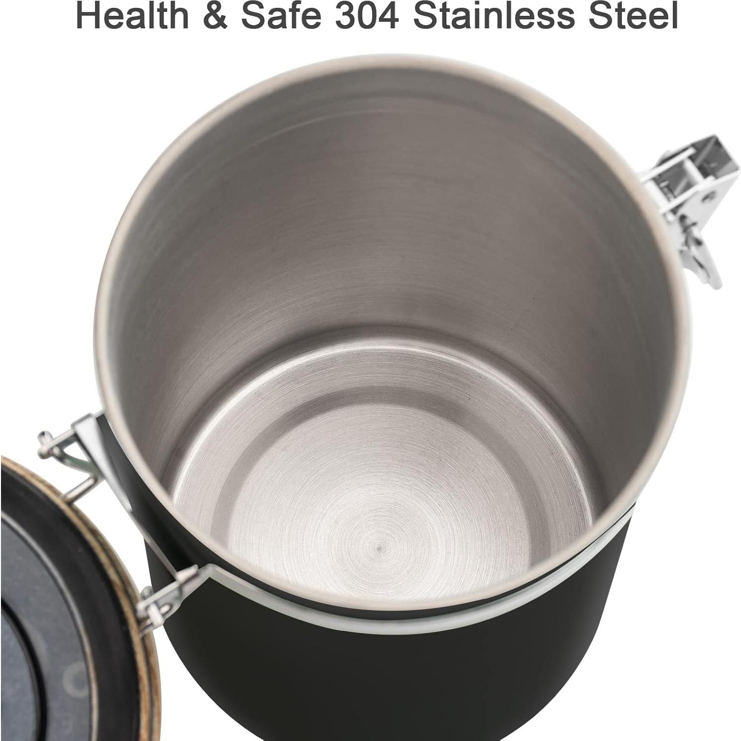 Contenedor de Café TEDSWAIT 1.8L Acero Inoxidable Hermético