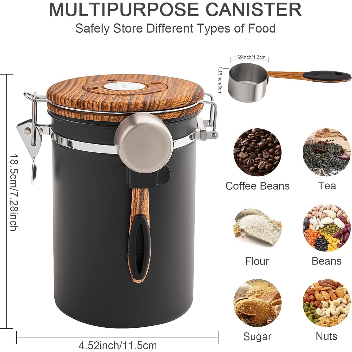 Contenedor de Café TEDSWAIT 1.8L Acero Inoxidable Hermético