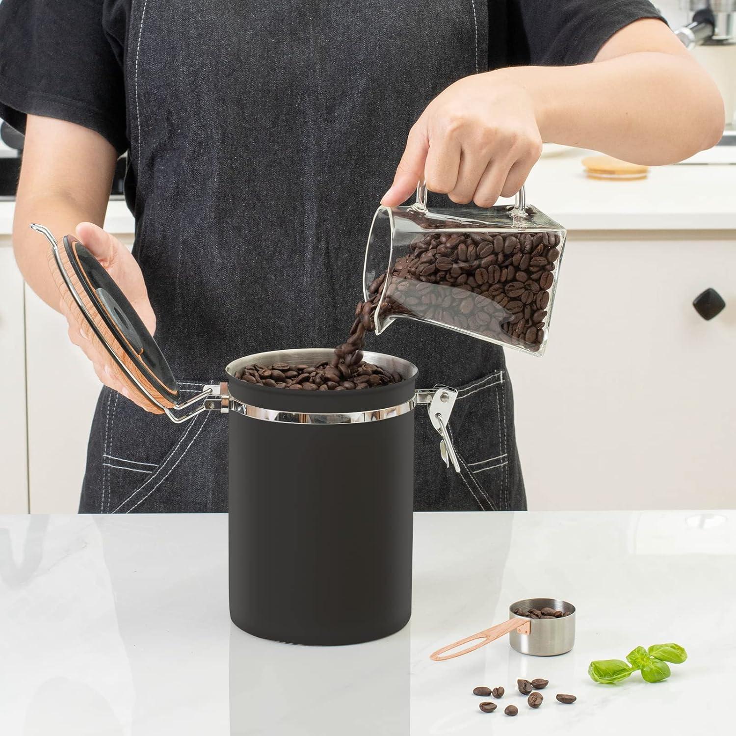 Contenedor de Café TEDSWAIT 1.8L Acero Inoxidable Hermético