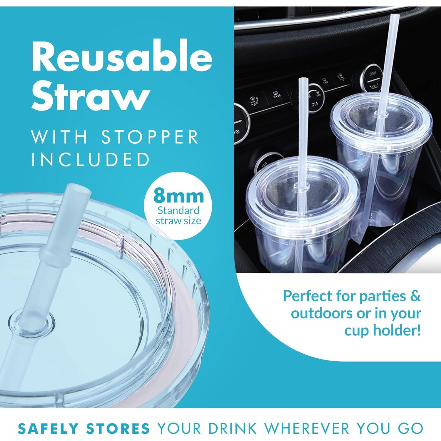 Vaso Reutilizable Aislado 20 oz Soluciones Verdes Simples