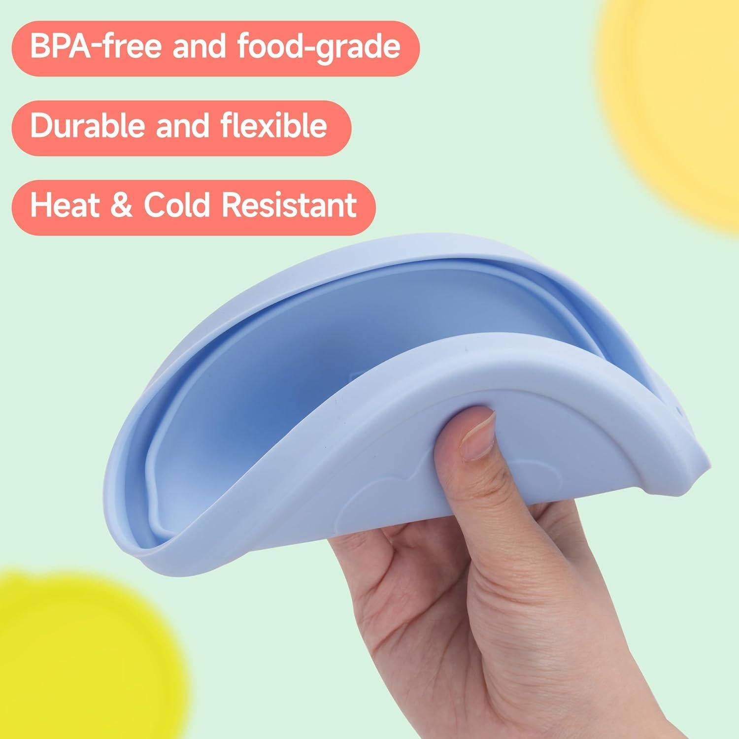 Tapa de Silicona LUVCOSY para Recipientes de Vidrio - 4 Piezas