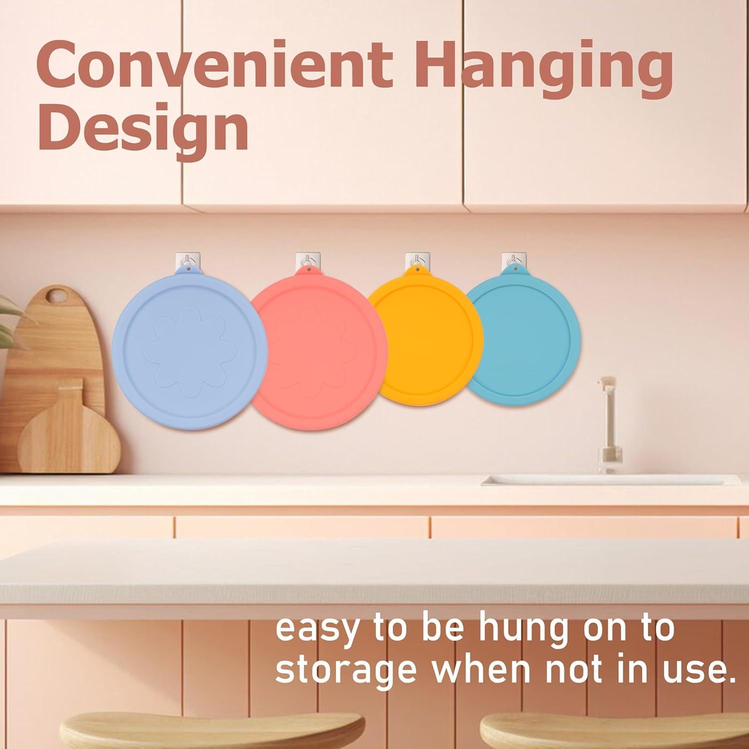 Tapa de Silicona LUVCOSY para Recipientes de Vidrio - 4 Piezas