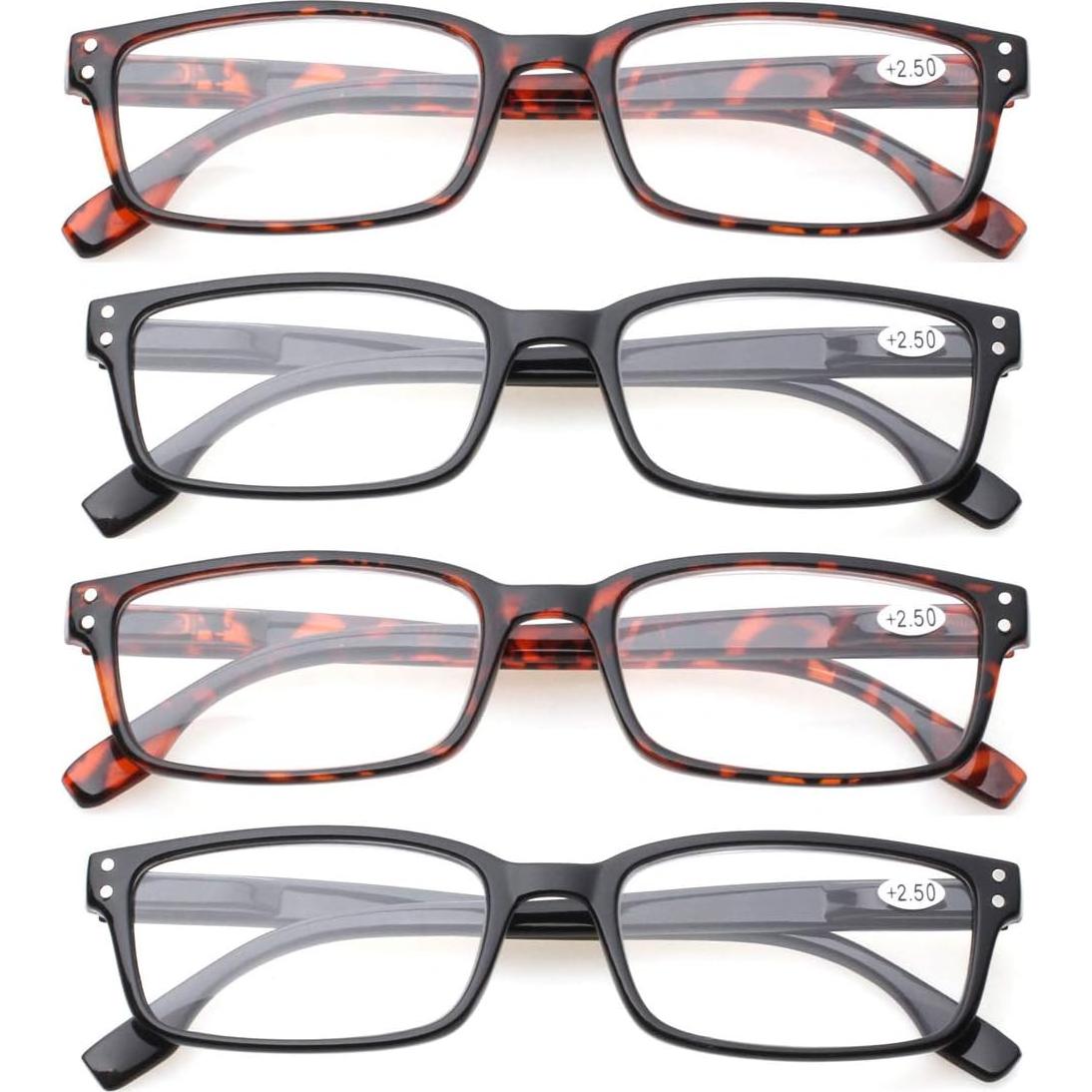 Gafas de Lectura Kerecsen 4 Pzas Unisex 1.25 Dioptrías