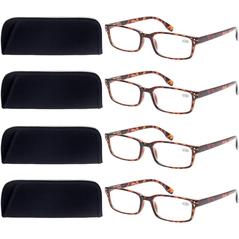 Gafas de Lectura Kerecsen 4 Paquete Unisex 1.5 Dioptrías