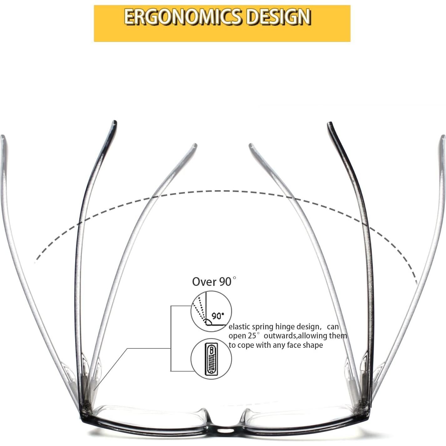 Gafas de Lectura Kerecsen 4 Paquetes Unisex 1.75 Dioptrías