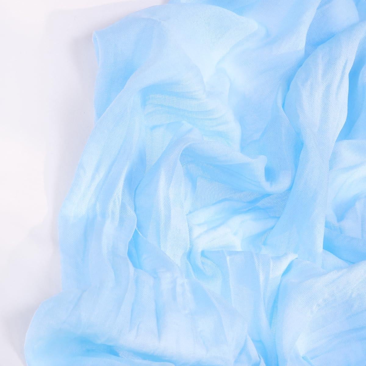 Camino de Mesa de Gasa Boho DeZerlor Azul Bebé 89x305 cm