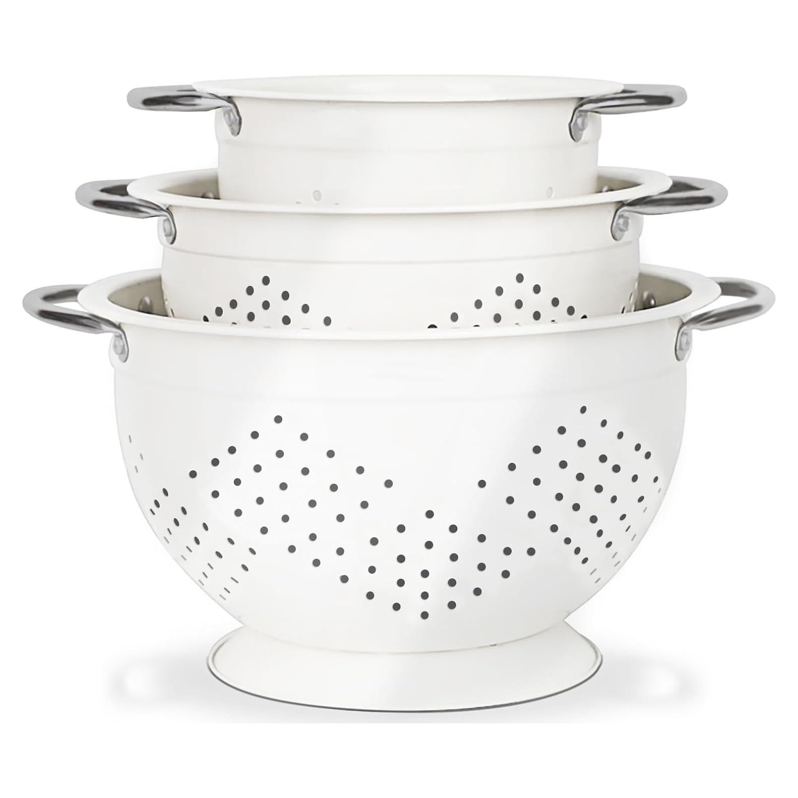 Juego de Coladores Hillbond de Metal 3 Piezas 1.5-5 Qt