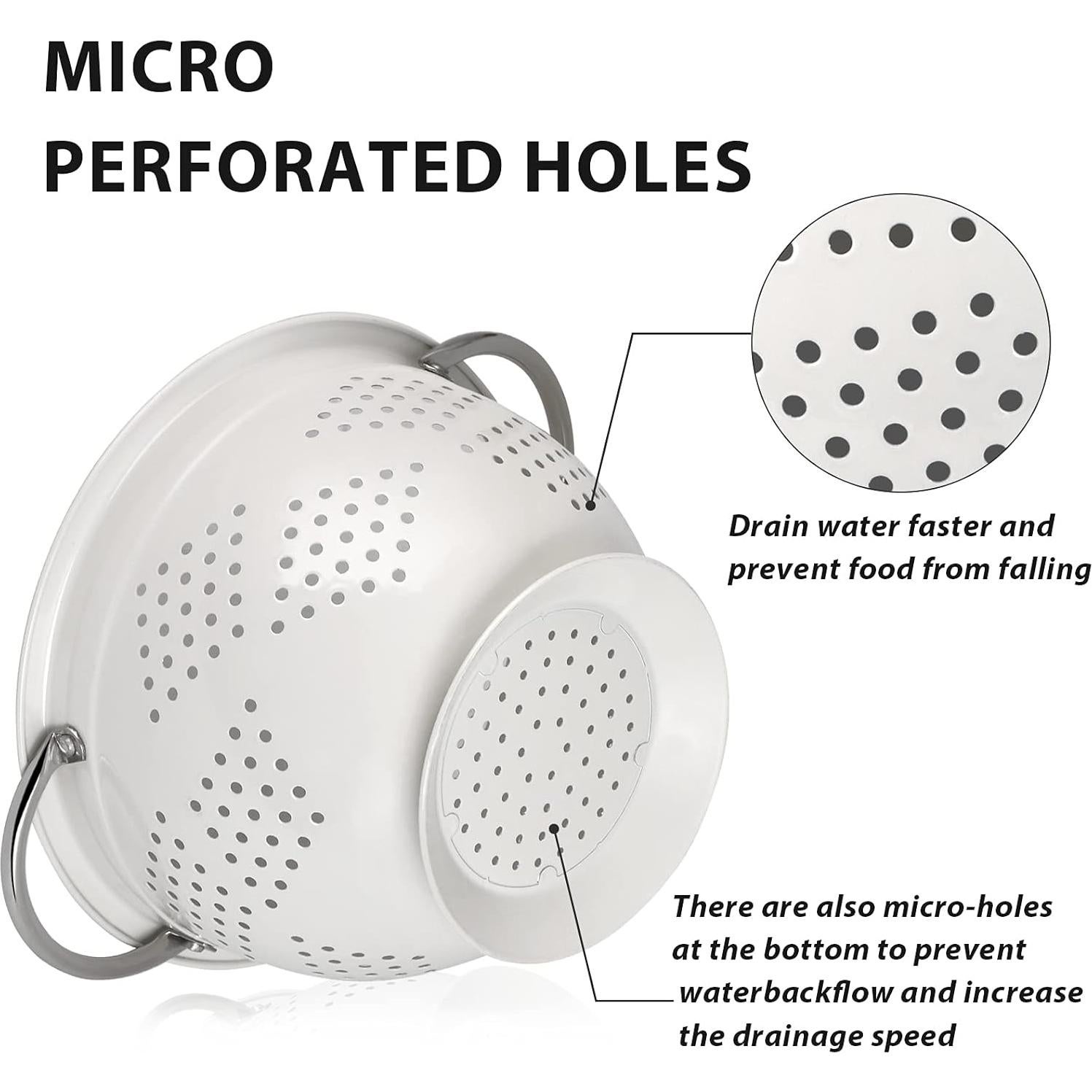 Juego de Coladores Hillbond de Metal 3 Piezas 1.5-5 Qt