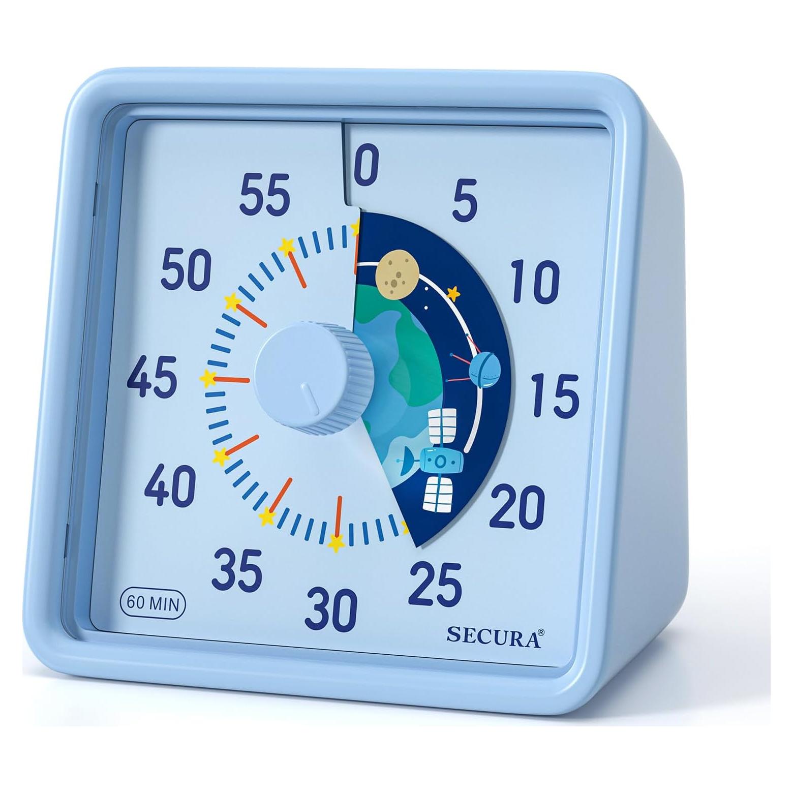 Temporizador Visual Secura 60 Minutos para Niños Azul