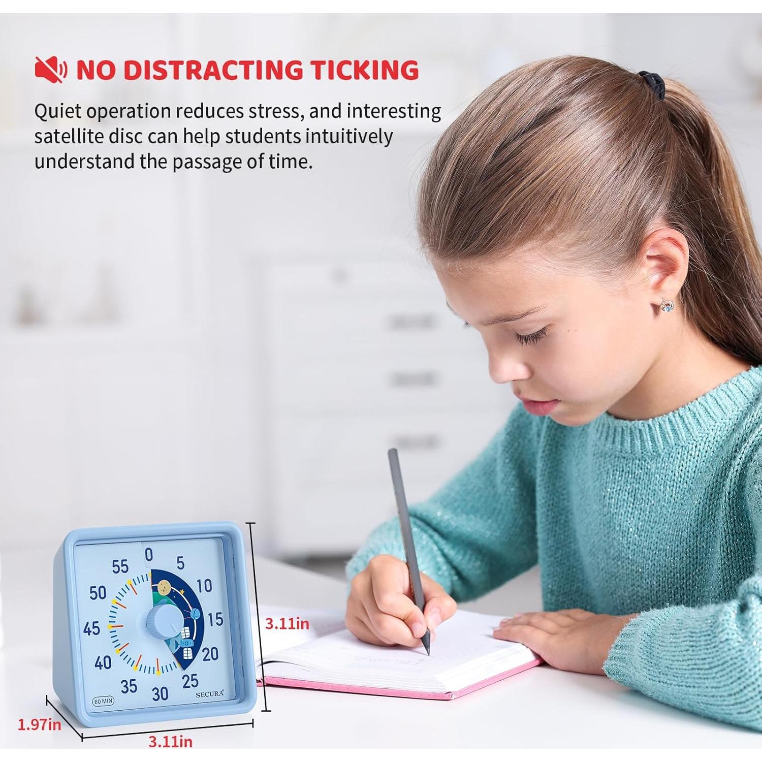 Temporizador Visual Secura 60 Minutos para Niños Azul