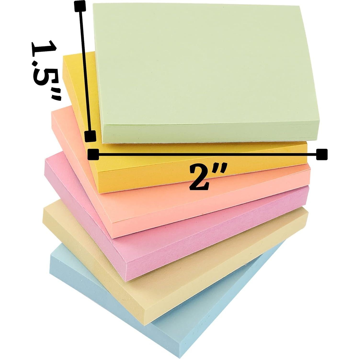 Notas Adhesivas Mr. Pen Pastel 3.81x5.08 cm - 2160 Hojas