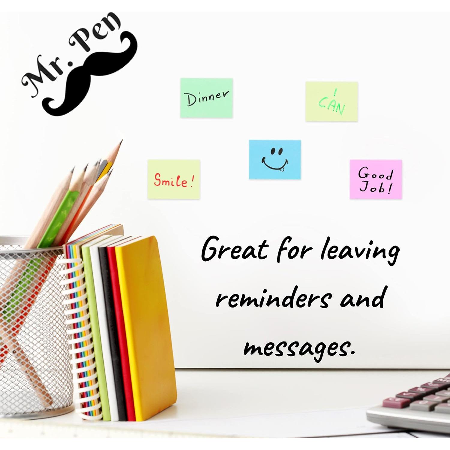 Notas Adhesivas Mr. Pen Pastel 3.81x5.08 cm - 2160 Hojas