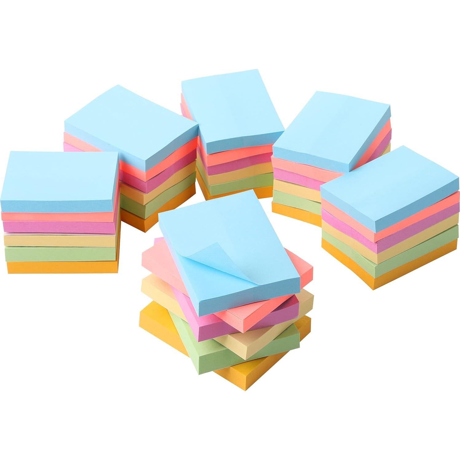 Notas Adhesivas Mr. Pen Pastel 3.81x5.08 cm - 2160 Hojas