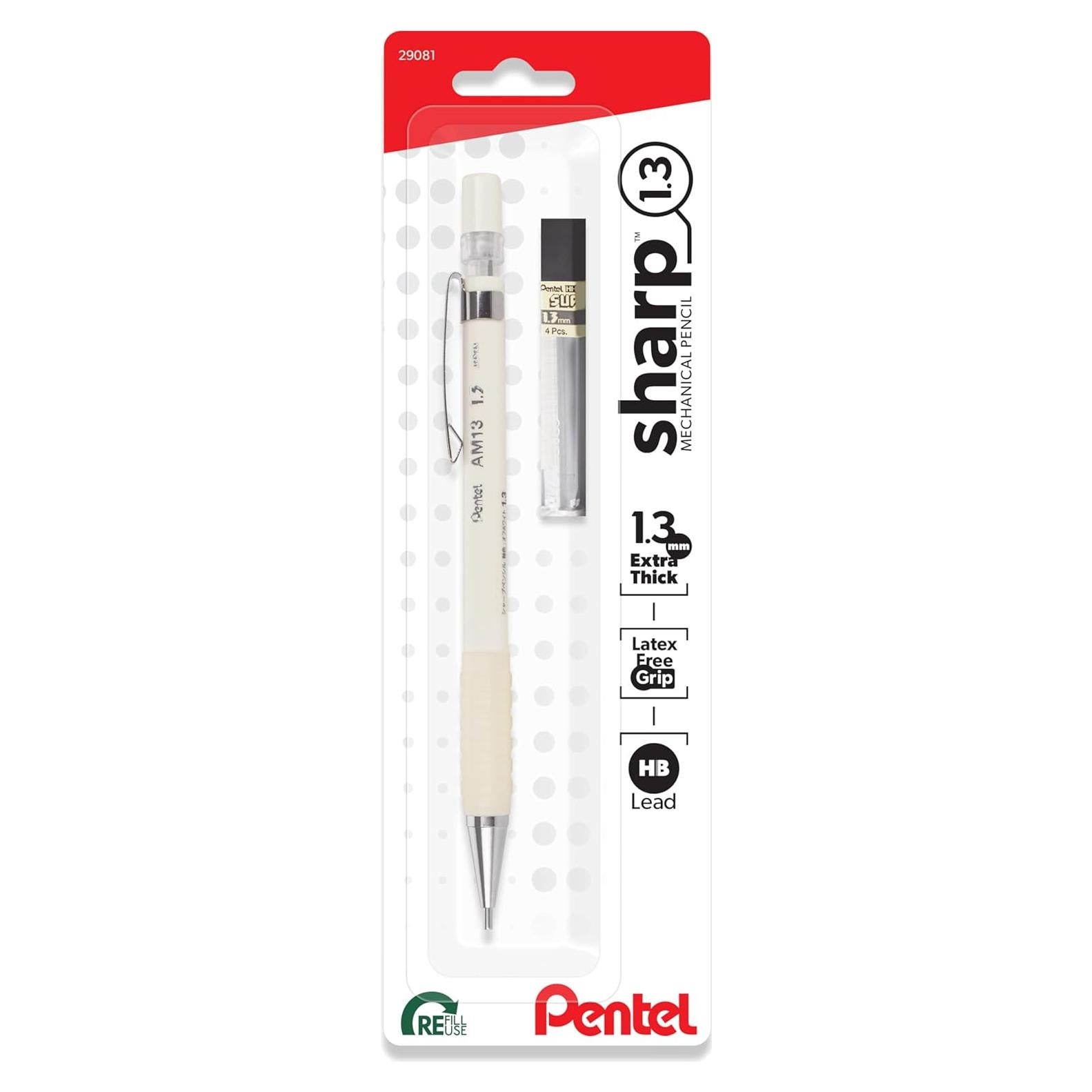 Lápiz Mecánico Pentel Sharp 1.3mm Pastel con Repuesto