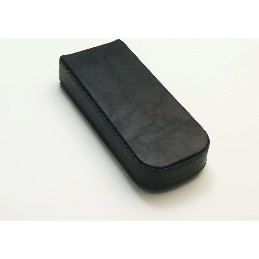 Estuche de cuero MIVLXLX para 3 bolígrafos negro