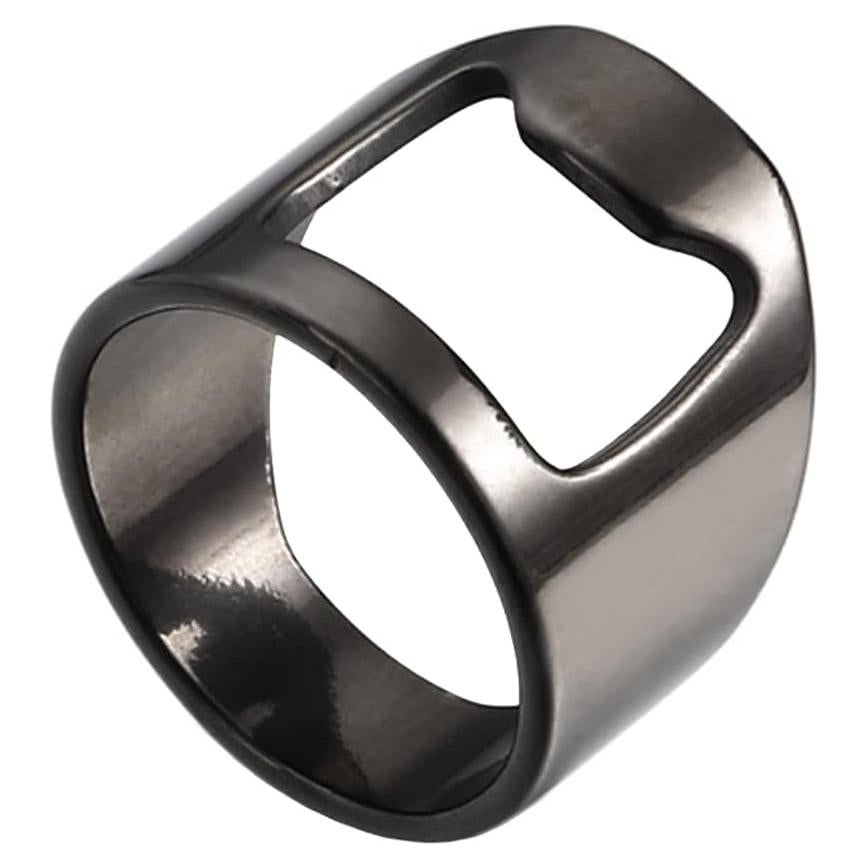 Anillo Abrebotellas Acero Inoxidable SINLEO Color Negro