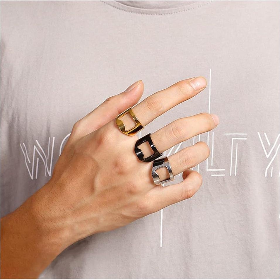 Anillo Abrebotellas Acero Inoxidable SINLEO Color Negro