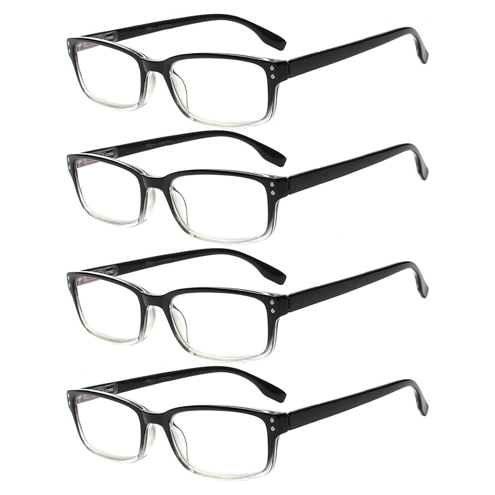 Gafas de Lectura Kerecsen 4 Paquetes Unisex 3.0 Dioptrías