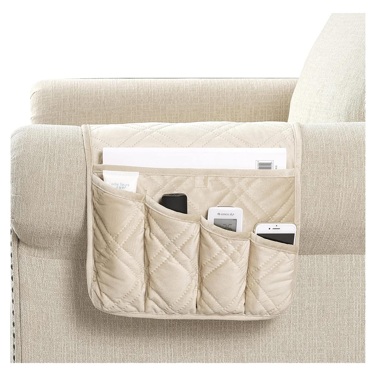 Organizador de Reposabrazos Beige Natural Brilliant Sunshine 35x33 cm