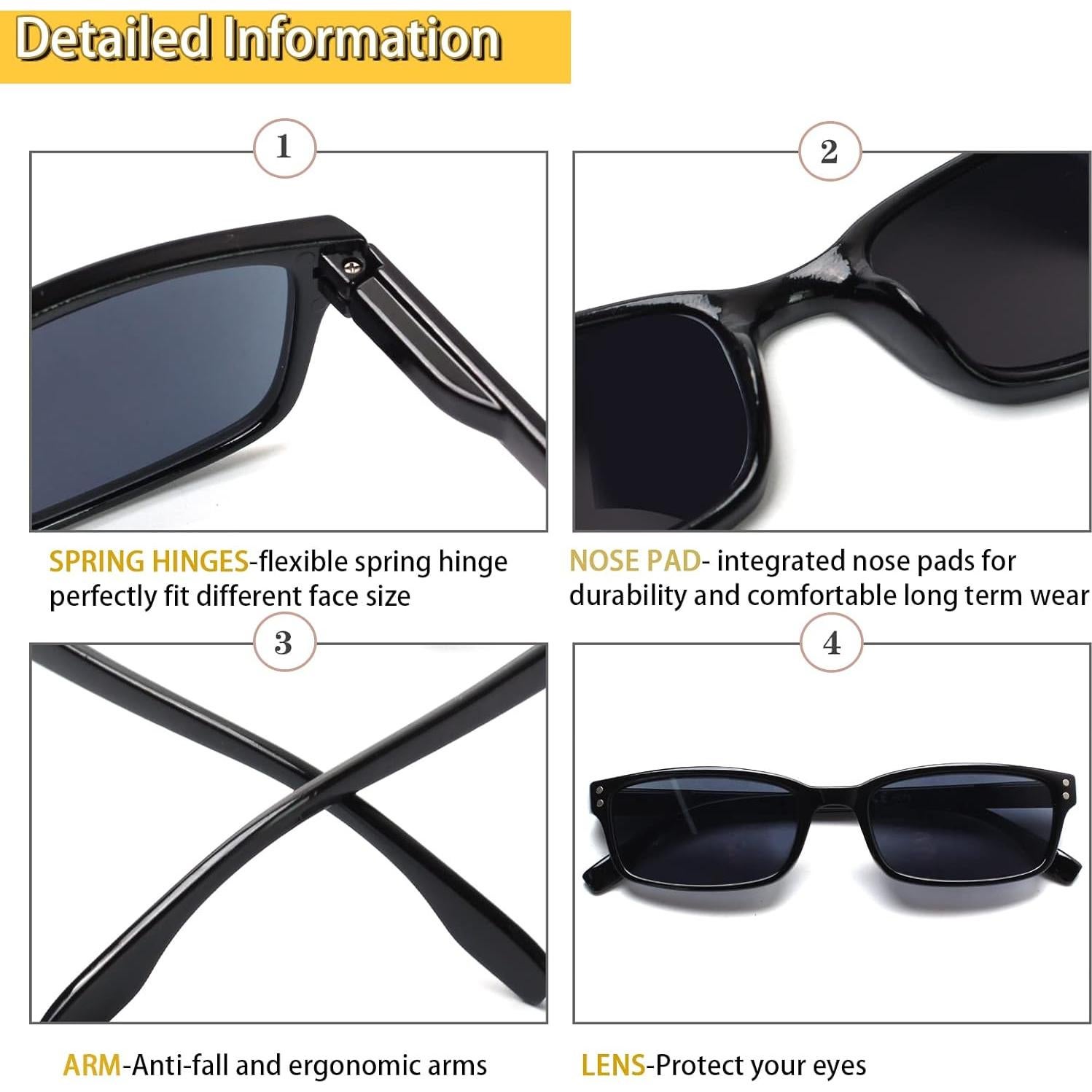 Gafas de Lectura Kerecsen 4 Pzas Unisex 3.0 Dioptrías