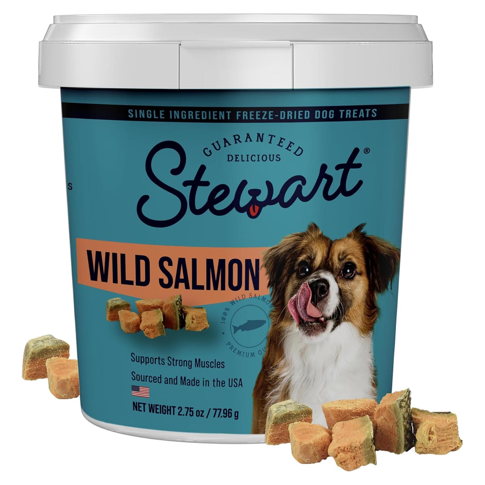 Golosinas Liofilizadas para Perros Stewart Salmón 77g