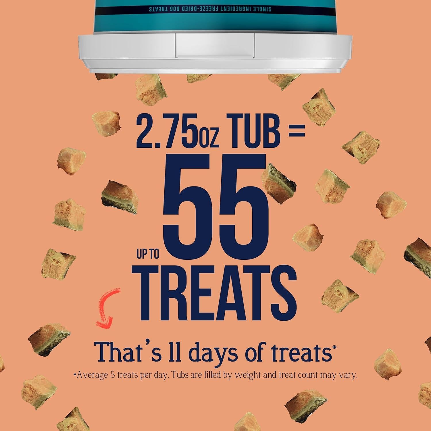 Golosinas Liofilizadas para Perros Stewart Salmón 77g