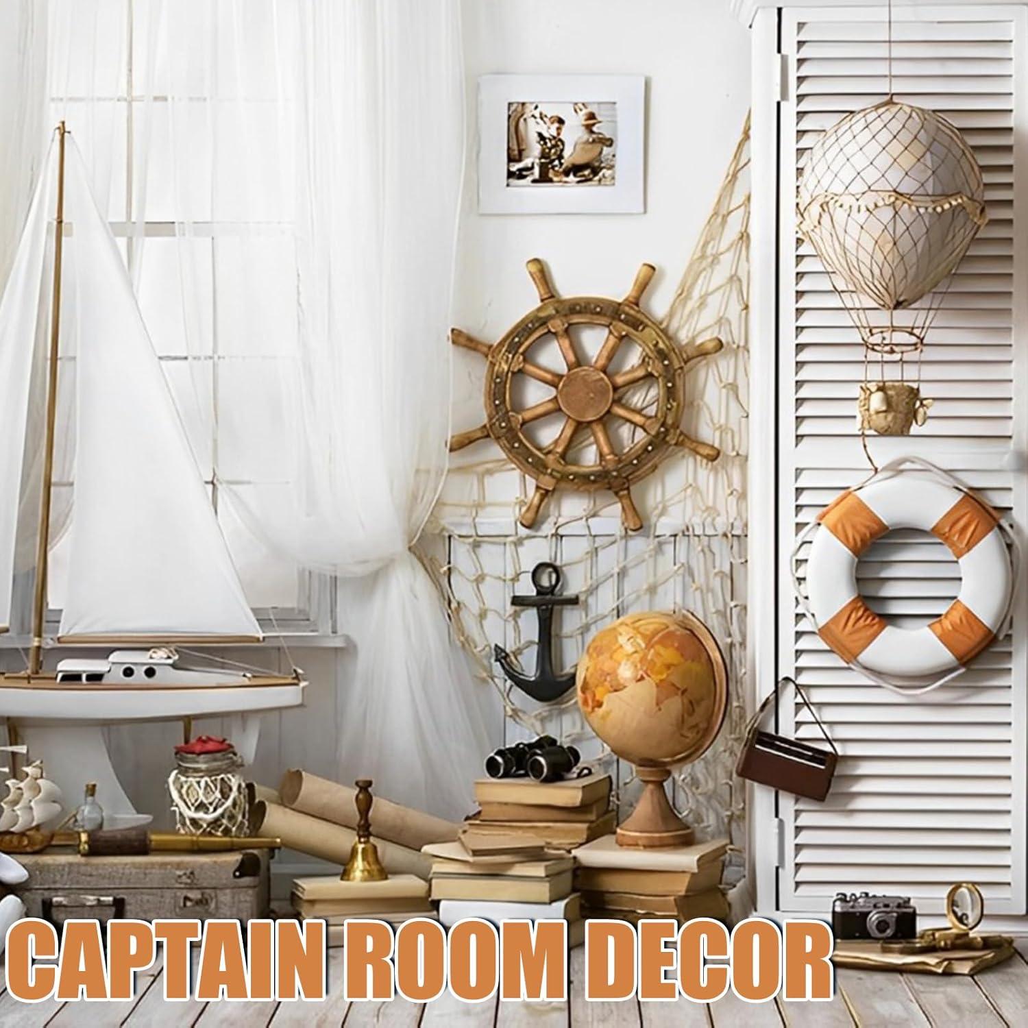 Paquete de 2 Redes de Pescado Decorativas BWEALT 200x100cm