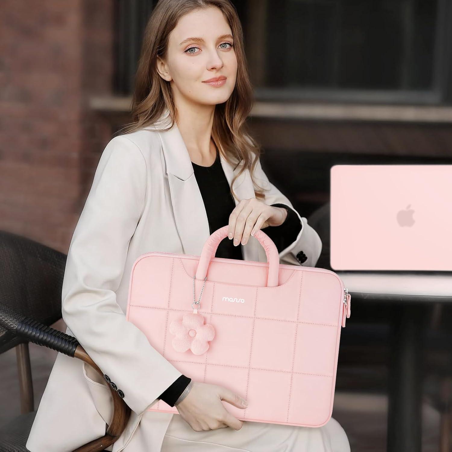 Funda Acolchada para Laptop MOSISO 13.3" Rosa - Compatible MacBook