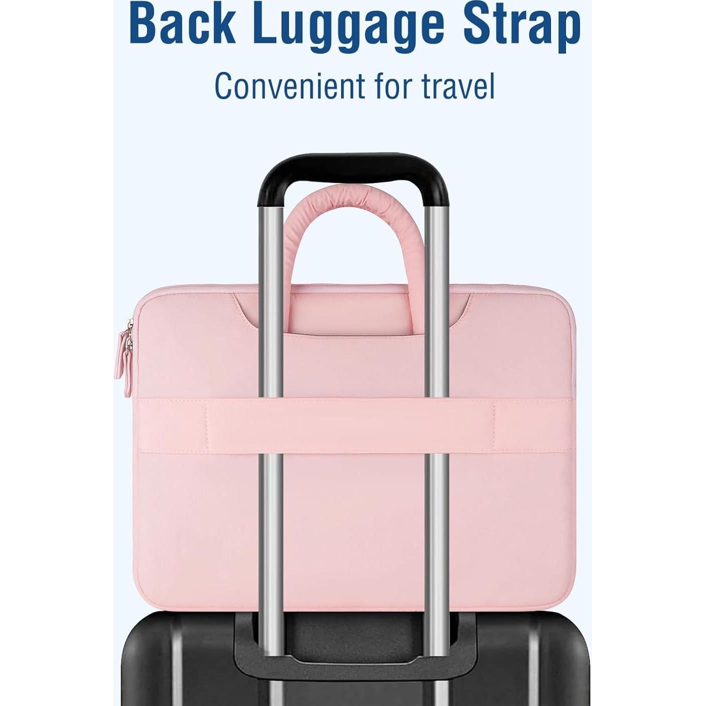 Funda Acolchada para Laptop MOSISO 13.3" Rosa - Compatible MacBook