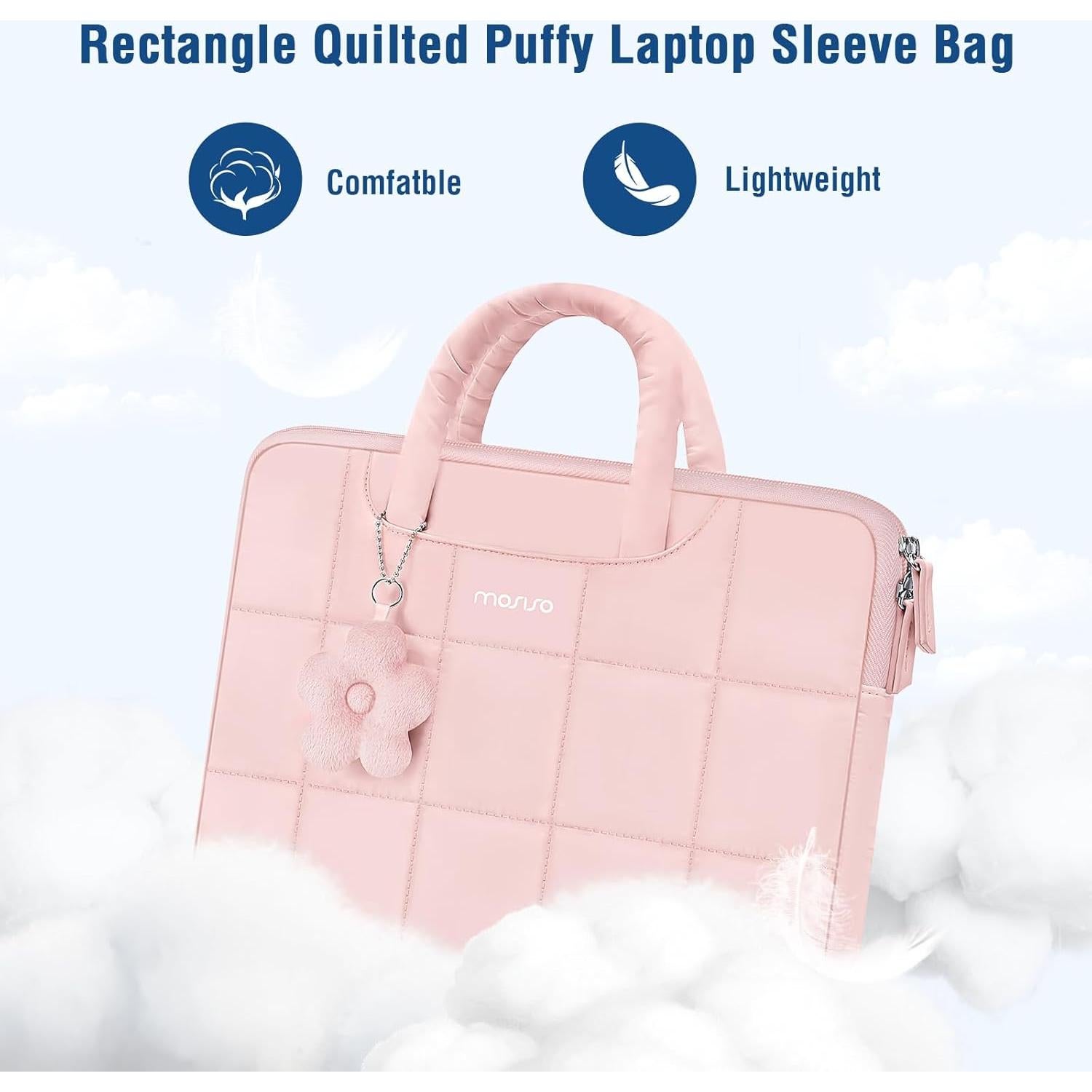 Funda Acolchada para Laptop MOSISO 13.3" Rosa - Compatible MacBook
