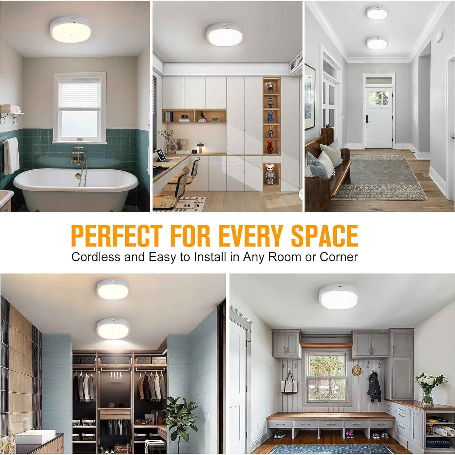 Luz de Techo Recargable RIRIBEN CL06 con Sensor de Movimiento