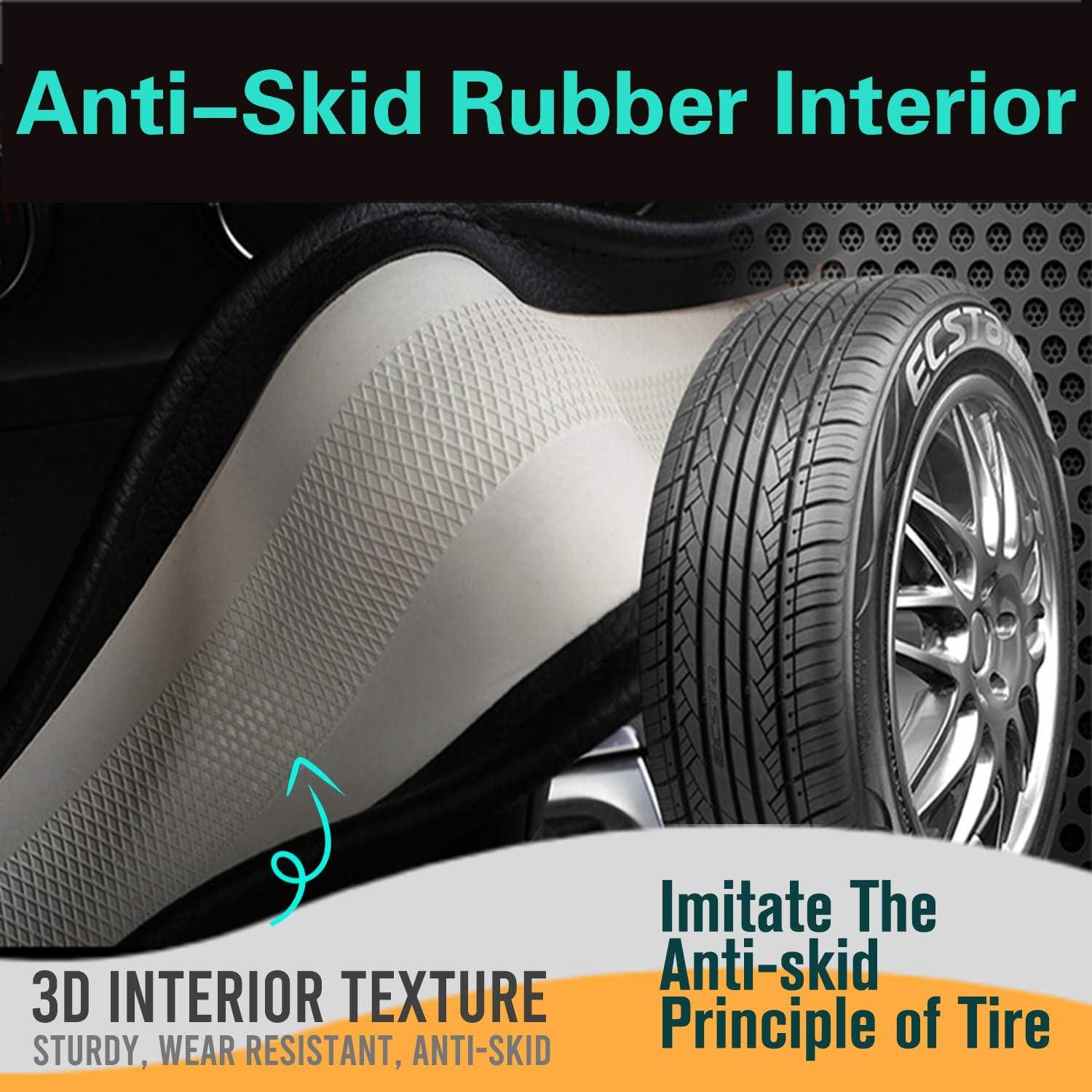 Funda de Volante PINCTROT Super Brillante 15 Pulgadas Plata