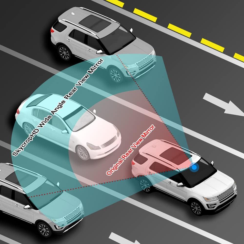 Espejo Retrovisor Interior Sin Marco SkycropHD 30 cm Antirreflejo