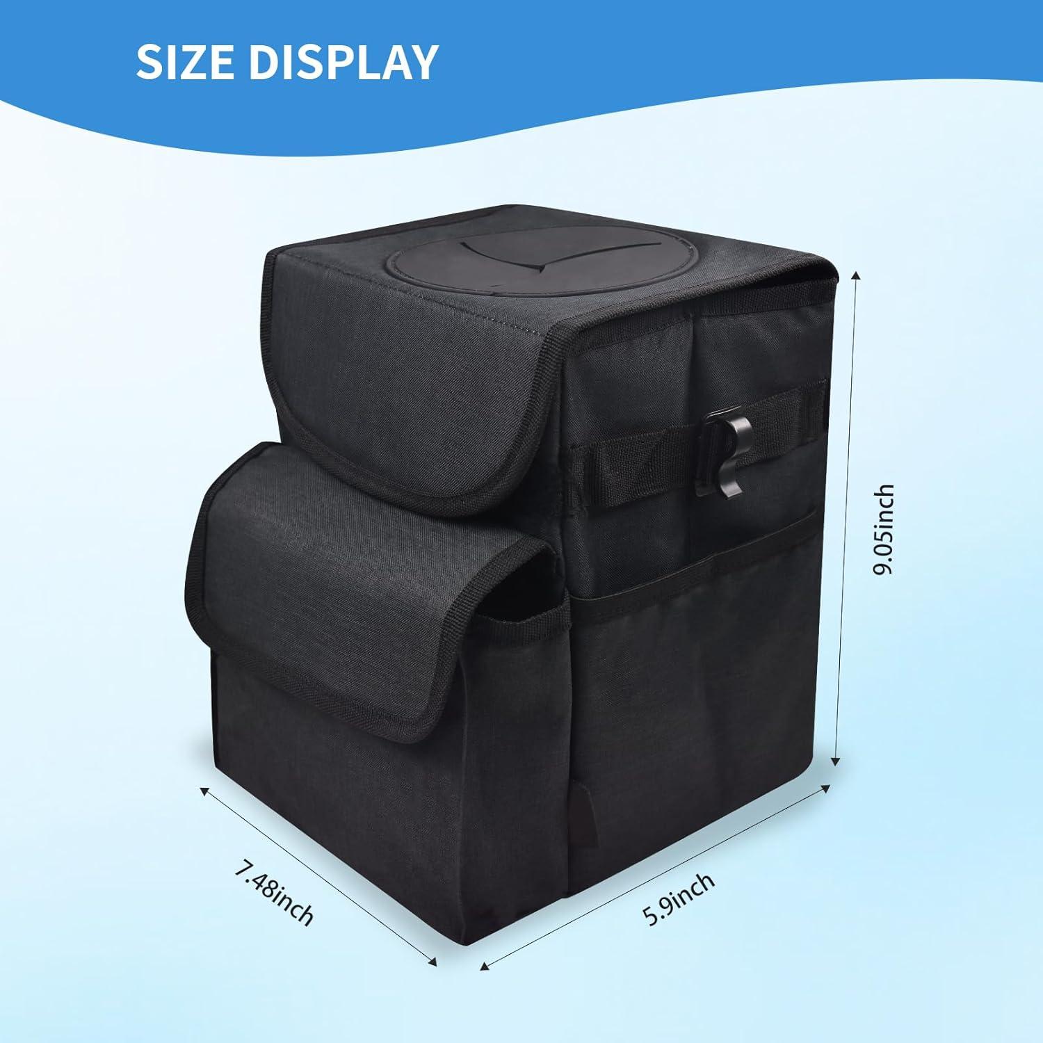 Cubo de Basura Plegable para Auto ILLINOS 19x15x23cm Impermeable