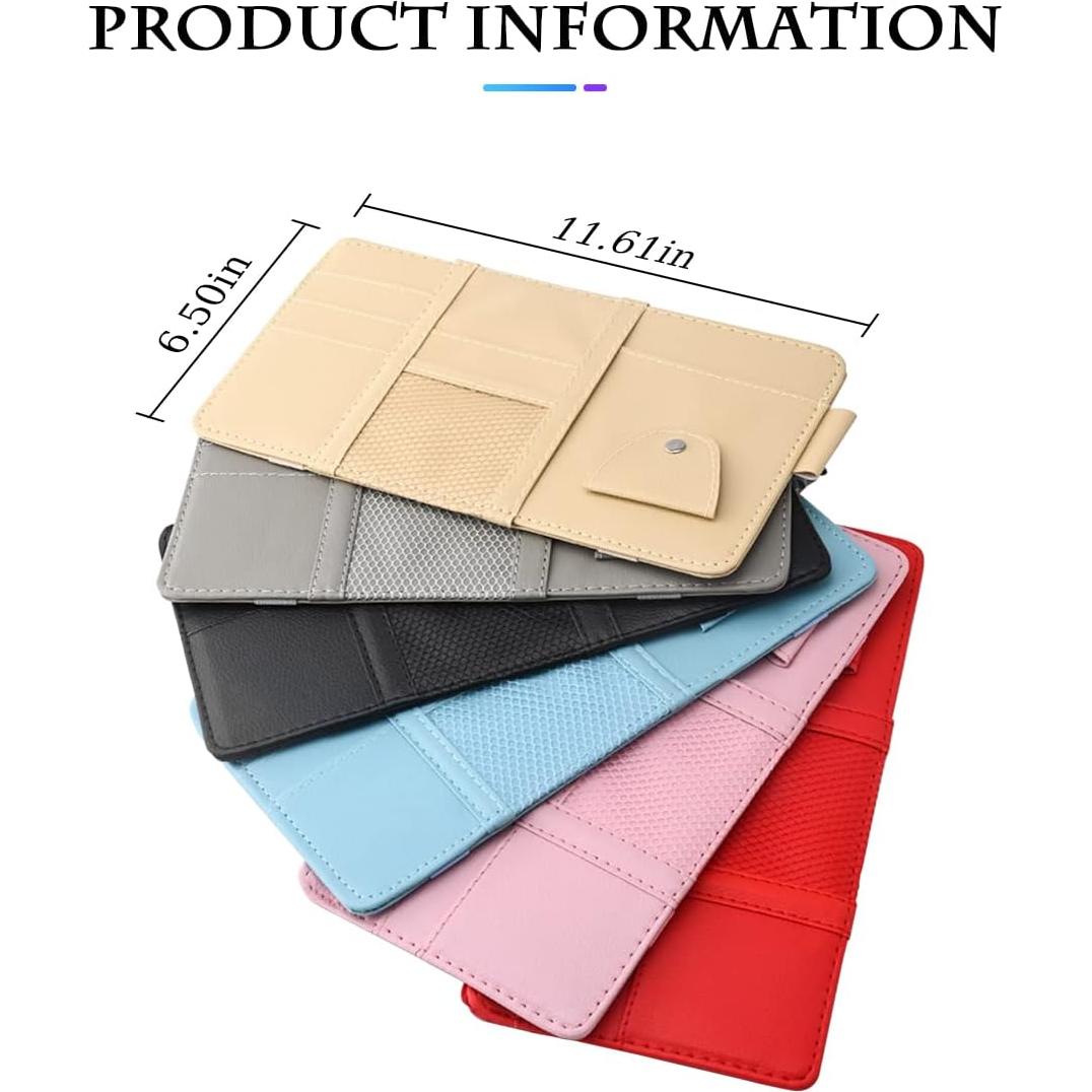 Organizador de Visera de Sol Fekey&JF Beige para Auto